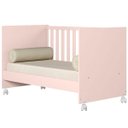 Ver imagem 5 de Berço Infantil Mini Cama Mdp com Rodízios Doce Mel Rosa