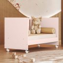 Ver imagem 7 de Berço Infantil Mini Cama Mdp com Rodízios Doce Mel Rosa
