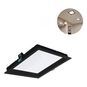 Kit 58 Painel de Embutir Led 18w Quadrado 3000k 4000k 6500k - Preto - Bco Neutro 4000k - 110v/220v