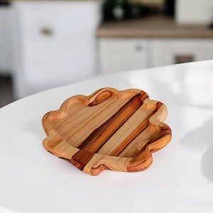 Petisqueira Concha em Madeira Teca