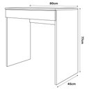 Ver imagem 5 de Mesa Escrivaninha 80cm C/ 01 Gaveta Preto