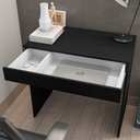 Ver imagem 6 de Mesa Escrivaninha 80cm C/ 01 Gaveta Preto