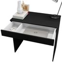 Ver imagem 4 de Mesa Escrivaninha 80cm C/ 01 Gaveta Preto
