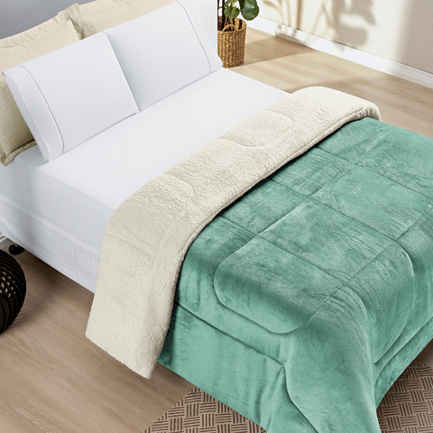 Corbedrom Casal Super King Everest de La Carneiro Quentinho:verde Claro