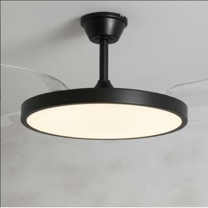 Ventilador de Teto Slim Retrátil – Preto Elegante + Controle