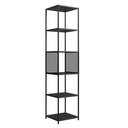 Ver imagem 7 de Conjunto Sala de Estar Estilo Industrial Rack Estante Preto P1027
