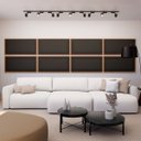 Ver imagem 1 de Painel Acústico Absorvedor Decorativo 120x60 Soft Friso Crepe Maestra Acústica:freijó/preto