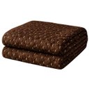 Ver imagem 1 de Cobertor Manta Fio de Ouro Casal 190x210 Toque Macio Luxo Decorativa Marrom