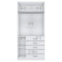 Ver imagem 3 de MÓDULO CLOSET COM CABIDEIRO + 5 GAVETAS + NICHOS M455.B (CASA) MUNDI MOVEIS