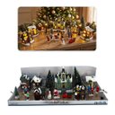 Ver imagem 1 de Vila Natalina 21 Pecas Premium Figuras de Natal Iluminacao LED Luz Loja Vitrine Decoracao Enfeites B