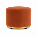Ver imagem 1 de Puff Redondo Infantil - Banquinho Decorativo para Quarto Brinquedoteca - Espaço Kids Terracota