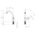 Ver imagem 2 de Torneira Cozinha Abs Bica Móvel Balcão Pratica Herc