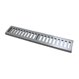 Ralo Grelha Linear com Caixilho em Alumínio Escovado 15x50cm G.D.A. INDUSTRIA E DISTRIBUIDORA DE FUN - 1
