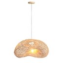 Ver imagem 1 de Pendente Rattan em Fibra Natural Boho Bancada Sala E27 Nat70