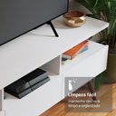 Ver imagem 3 de Rack para Tv até 65 Polegadas com Pés Retro Branco Londres Madesa Branco