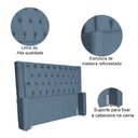 Ver imagem 3 de Cabeceira Emma Para Cama Box Solteiro Linho Cores - S.A Móveis DS Móveis Queen Cinza/Grafite