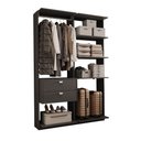 Ver imagem 2 de Closet Modulado 2 Gavetas Alasca Preto Touch Carraro