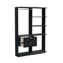 Ver imagem 3 de Closet Modulado 2 Gavetas Alasca Preto Touch Carraro