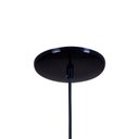 Ver imagem 2 de Pendente Meia Lua 24cm Luminária Lustre Alumínio Preto Brilhante C/ Cobre