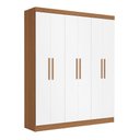 Ver imagem 1 de Guarda Roupas Casal 6 Portas 4 Gavetas Kappesberg Tapajós/branco 218cm