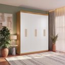 Ver imagem 3 de Guarda Roupas Casal 6 Portas 4 Gavetas Kappesberg Tapajós/branco 218cm