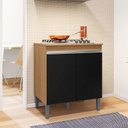 Ver imagem 2 de Balcão para Cooktop Andréia Amendoa Preto - Ajl