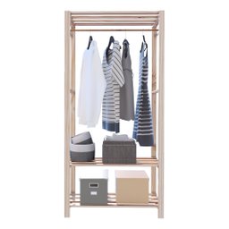 Cabideiro Arara Guarda Roupa E Calçados Em Geral 3 Prateleiras Technox - 1