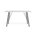 Ver imagem 3 de Mesa Sala De Jantar Paraty Preto 120X75Cm Tampo Branco - Preto