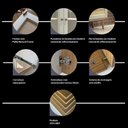 Ver imagem 5 de Conjunto para Sala de Estar Louro e Luna 5 Portas 8 Prateleiras MDF 135cm Marrom