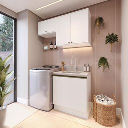 Lavanderia Modulada Kappesberg Celeste 3 Peças Branco 140cm - 2