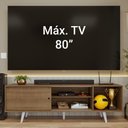 Ver imagem 5 de Rack para Tv até 80 Polegadas 160cm Rustic Pés Branco Torino Madesa Rustic