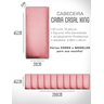 Kit 10 Cabeceiras de Cama Box Casal King Estofada Modulada 2,00mx45cm - 6