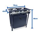 Ver imagem 5 de Fogão Industrial 2 Bocas Alta Pressão P7 com Forno 66L Metalfour