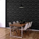 Ver imagem 3 de 12 Placas 3D Preto Revestimento PREMIUM para Parede (3m²) - CRYSTAL