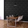 12 Placas 3D Preto Revestimento PREMIUM para Parede (3m²) - CRYSTAL - 3