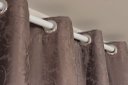 Ver imagem 4 de Kit 02 Cortinas Tecido Jacquard Suiço para Varão 2,00x1,80 Milão