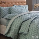 Ver imagem 2 de Jogo de Cama Duplo Casal 140 Fios Aiko Realce Premium Sultan