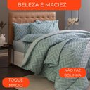 Ver imagem 5 de Jogo de Cama Casal Duplo 4 Peças Sultan Realce Premium Aiko