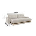 Ver imagem 6 de Sofá Avalon 02 Módulos de 100cm Br25cm Meu Sofá Online