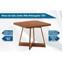 Ver imagem 2 de Sala de Jantar Completa 1593 C/ Tampo Madeirado 90x90cm e 4 Cadeiras 1742 Preto/grafite - Carraro