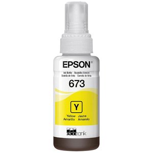 Refíl Epson T673 Amarelo 70ml P/ L800 / L805 / L810 / L850..