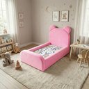 Ver imagem 1 de Cama Montessoriana Juvenil Menina Confortável Soft com Colchão Rosa