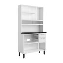 Ver imagem 5 de Cozinha de Aço Compacta 6 Portas 2 Gavetas Branco Bertolini