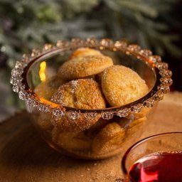 4 Bowls Wolff Daisy de Cristal Âmbar 14cm x 8cm - 4