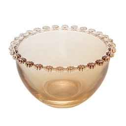 4 Bowls Wolff Daisy de Cristal Âmbar 14cm x 8cm - 1