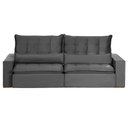 Ver imagem 2 de Sofá Modular 4 Lugares Ceará 2.30 MT Retrátil e Reclinável Veludo Sofatec