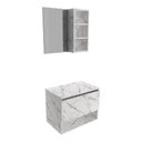 Ver imagem 3 de Gabinete De Banheiro + Cuba 60cm Cr10096 Mármore Branco