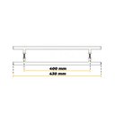 Ver imagem 6 de Puxador Porta Residencial Inox Polido 40 cm entre furo