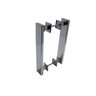 Puxador Porta Residencial Inox Polido 40 cm entre furo - 2