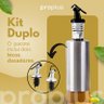 Kit 2 Bico Dosador Antivazamento Tampa Poeira Aço Inox - 2